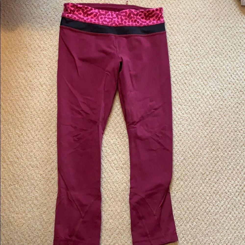 Lululemon Maroon leggings